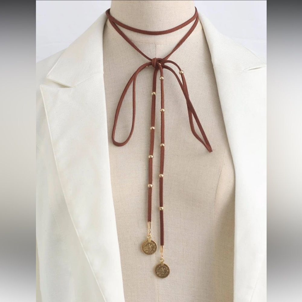 Brown Wrap Necklace A1413